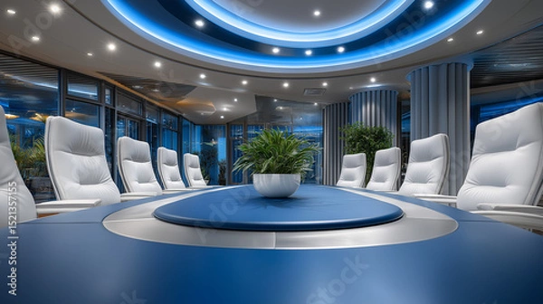 Fototapeta Transforming Boardroom into Action Lab for Green Projects