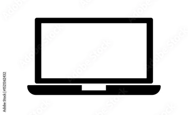 Fototapeta Laptop icon vector. computer sign and symbol, Devices icon, vector illustration
