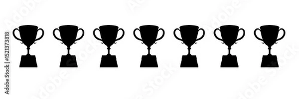 Fototapeta Set of trophy icons. Trophy icon set.