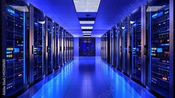 Obraz Modern Data Center Infrastructure
