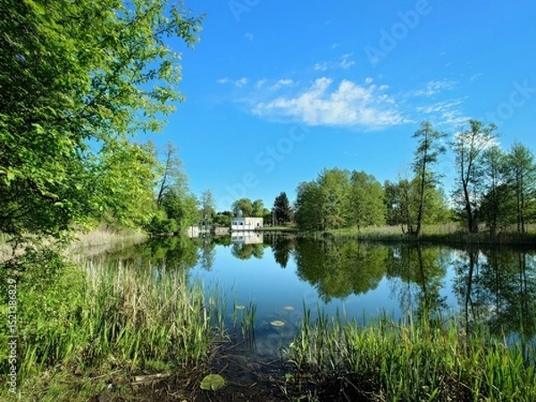 Obraz Rzeka Wadąg - Warmia, Poland