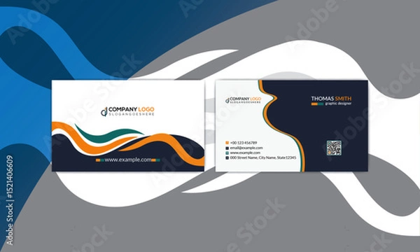Fototapeta Minimal, Business card design for your company