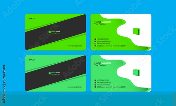 Fototapeta Minimal, Business card design 
