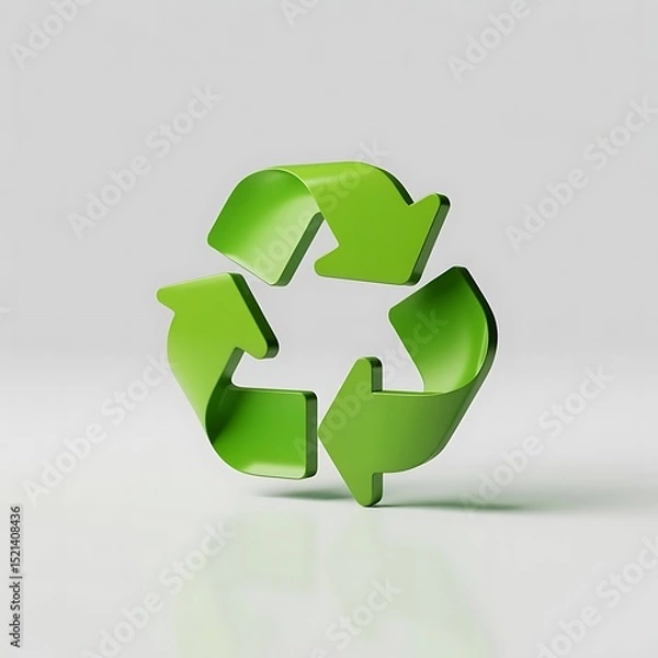 Fototapeta 3D Recycle icon