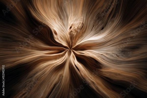Fototapeta Abstract Brown Swirl Pattern