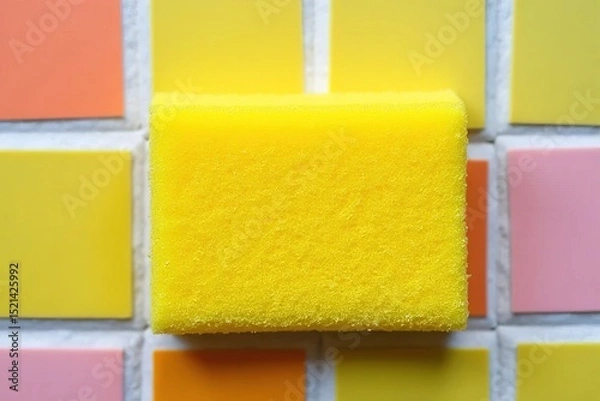 Obraz colorful sponges for cleaning