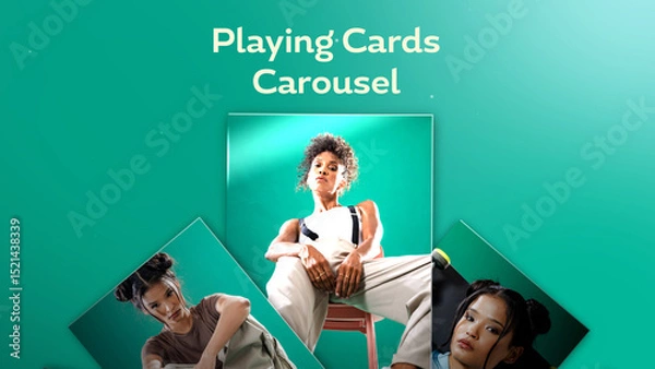Obraz Playing Card Carousel