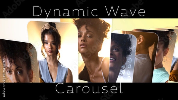 Obraz Dynamic Wave Carousel