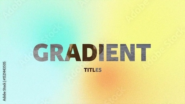 Obraz Gradient Titles