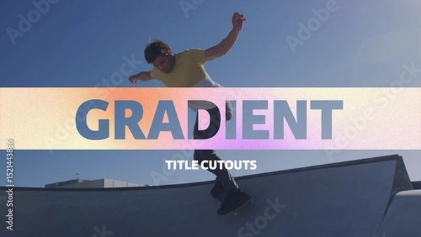 Obraz Gradient Title Cutouts