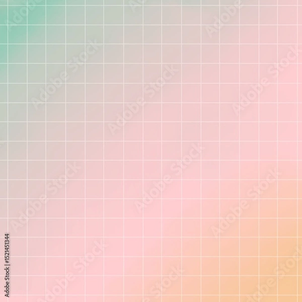 Obraz pink gradient color background with grid