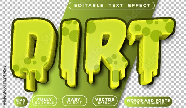 Fototapeta  Dirt Mud Messy Smelly Grunge Fully Editable Vector Text File