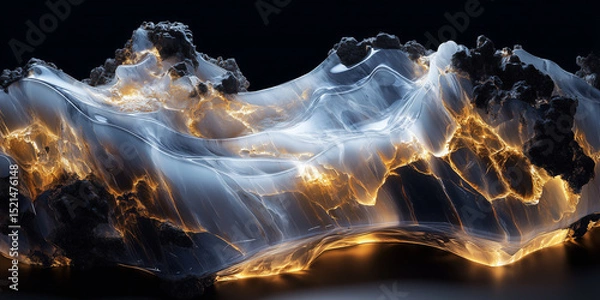 Fototapeta Marble dark blue texture background for text. Smooth marble