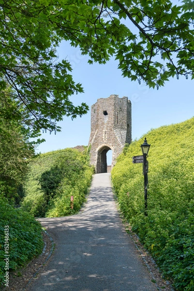 Obraz Entryway into Dover Castle, Medieval Castle in Dover, Kent, England.