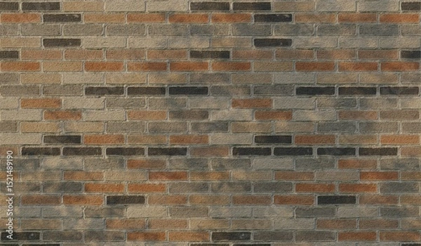 Obraz Background , brick wall , old brick wall , 3d illustration