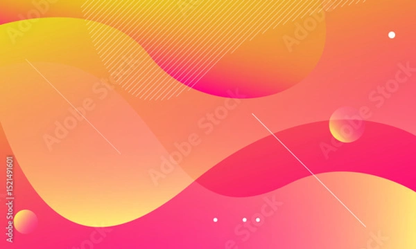 Fototapeta Abstract colorful wave background. Eps10 vector