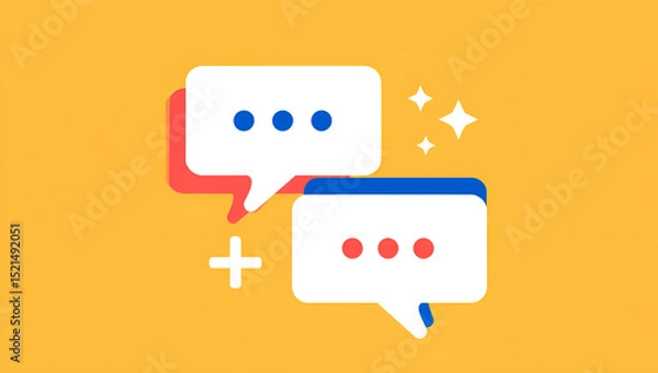 Fototapeta Chatbot using, texting, messaging concept illustration stock illustration