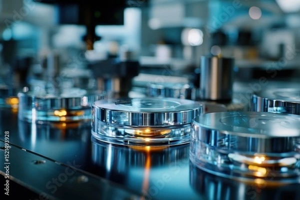Fototapeta Close-Up of Modern Laboratory Equipment with Measuring Instruments