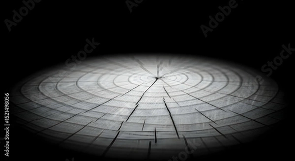 Fototapeta Abstract Tree Rings Background For Creative Projects In Spot Light