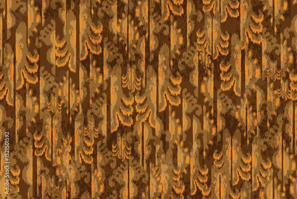 Fototapeta abstract seamless motif fabric patterns, abstract ikat, carpet, fabric, batik	