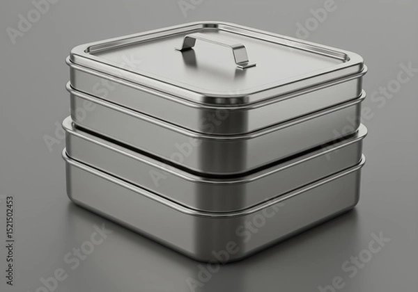 Obraz Stackable Bento-Style Food Containers