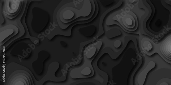 Fototapeta Abstract lines background. Contour maps. Vector illustration. The stylized height of the topographic map contour in lines and contours isolated on transparent. technology topo landscape grid map text	