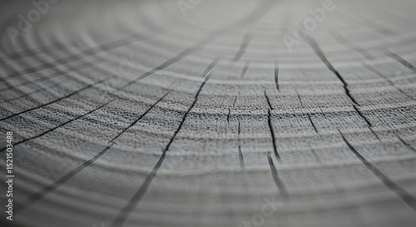 Obraz Distressed Wood Texture With Concentric Rings And Natural Cracks