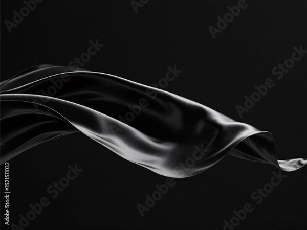 Fototapeta black silk 