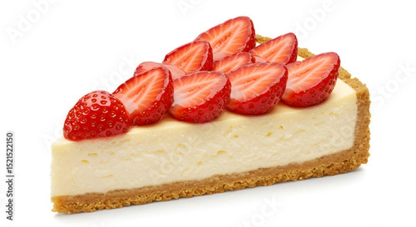 Fototapeta cake with strawberry