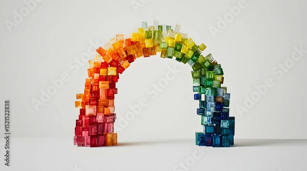Fototapeta Abstract Colorful Cube Arch