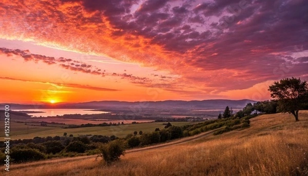 Obraz sunset in tuscany