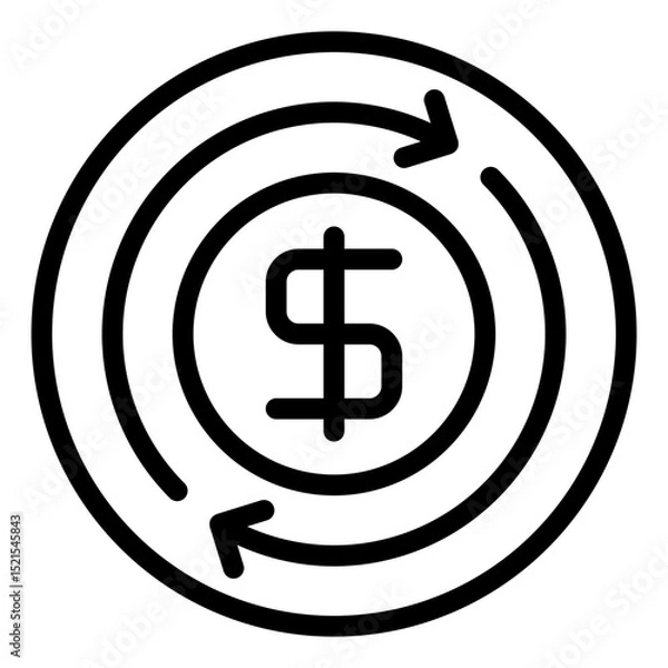 Obraz exchange rate icon