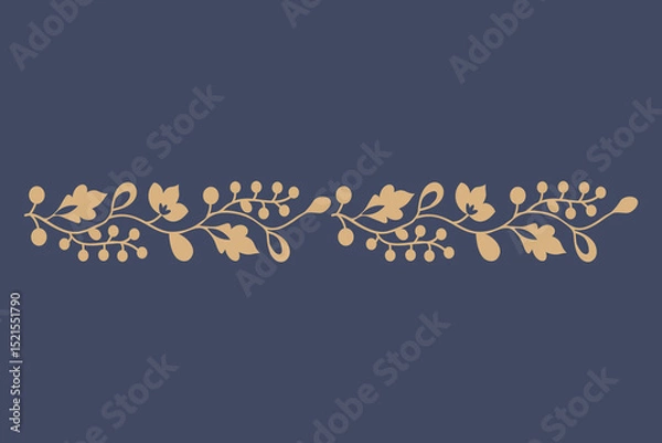 Fototapeta Floral vector stencil. Linocut flower illustration isolated. Vintage tattoo design. Block print or woodcut stamp graphic.