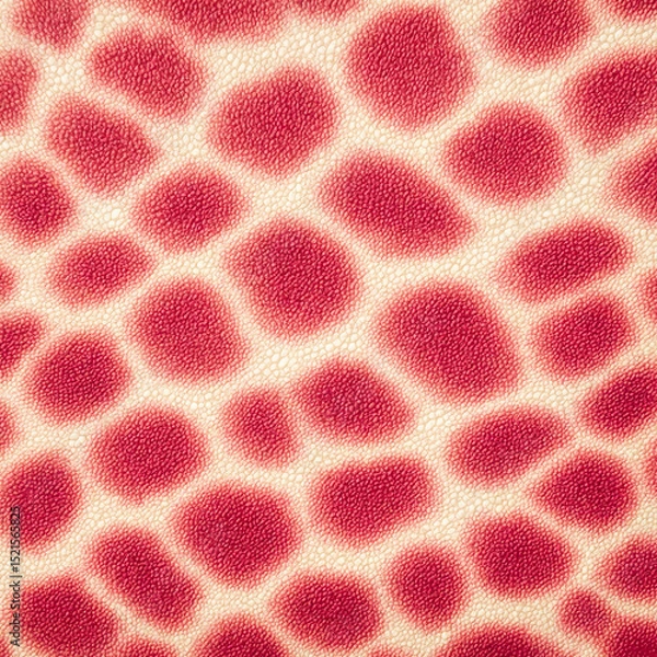 Obraz Close-Up of Giraffe Skin with Pinkish-Red Patches, Wildlife Texture Detail
