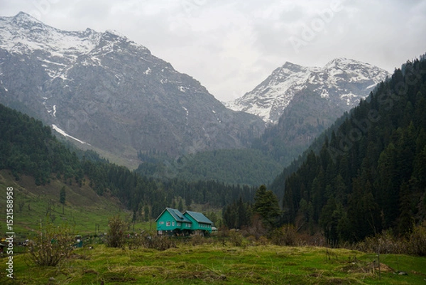 Obraz swiss mountain landscape