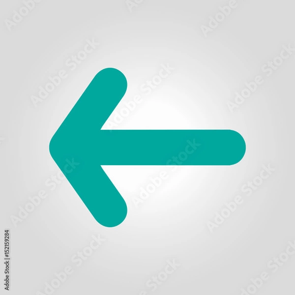 Obraz Arrow icon. Pointer direction for land navigation.