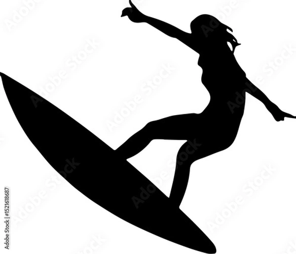 Obraz silhouette of a surfer