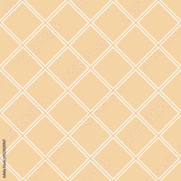 Fototapeta Vector seamless pattern with rhombus shapes. Geometric design for textile, backgrounds, wallpaper, wrapping paper, digital prints.