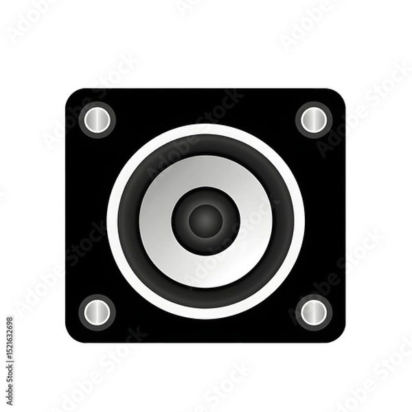 Fototapeta Speaker sound icon, audio output, simple illustration