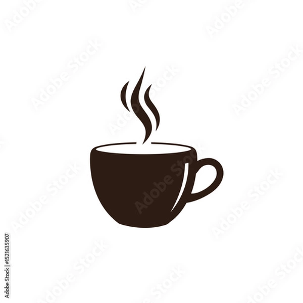 Fototapeta Coffee cup icon vector