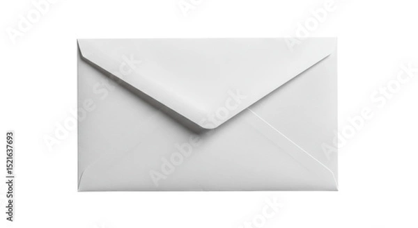Fototapeta Isolated White Envelope for Mailing Letters and Documents