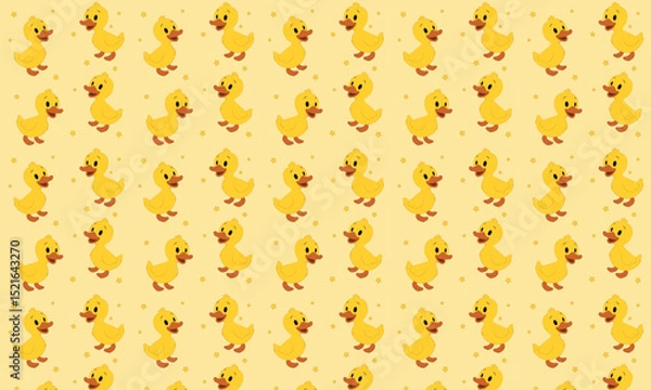 Fototapeta cute seamless pattern with ducks