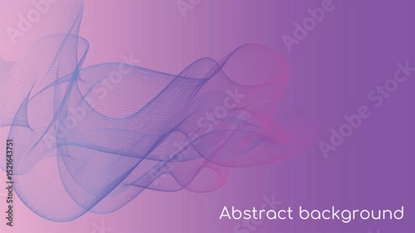 Fototapeta Abstract Gradient Background with Flowing Lines