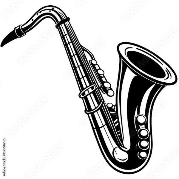 Obraz saxophone style musical instruments