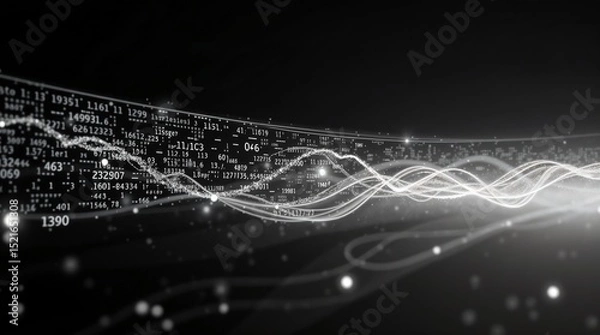 Fototapeta abstract futuristic data computer technology business background