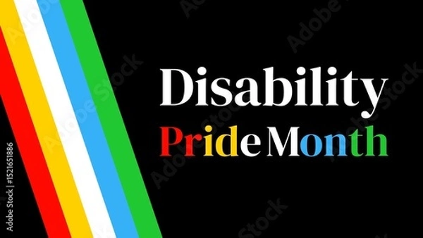 Obraz Disability Pride Month background illustration