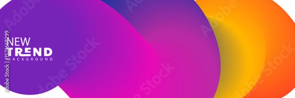 Obraz gradient background pink purple waves 3d rendering abstract lines soft lighting futuristic, 4K Landing Page Template - Abstract dynamic, modern, futuristic, multi colored, simple for website template 