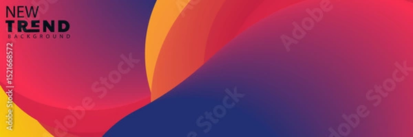 Obraz gradient background pink purple waves 3d rendering abstract lines soft lighting futuristic, 4K Landing Page Template - Abstract dynamic, modern, futuristic, multi colored, simple for website template 