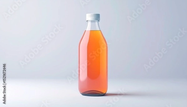 Obraz Iced Tea Bottle Mockup – Premium Beverage Label Design