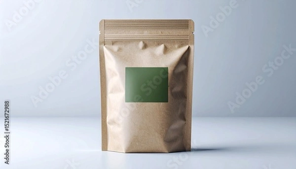 Obraz Organic Tea Pouch Packaging Mockup – Eco-Friendly Design